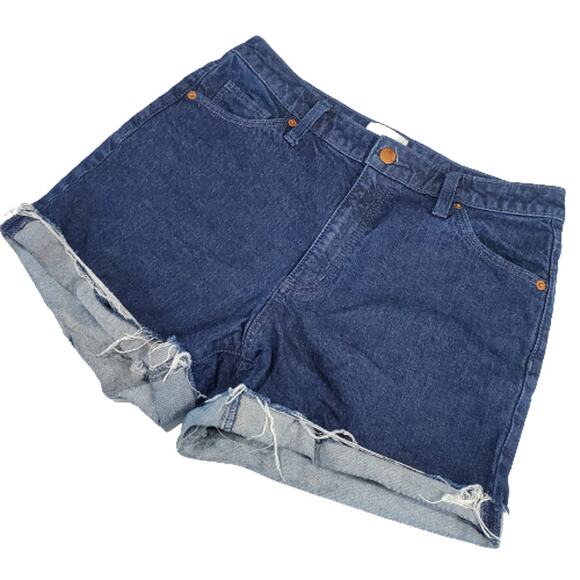 Universal Thread Cutoff Denim Jean Shorts Dark Wash Vintage Midi 8 29R - Picture 1 of 8